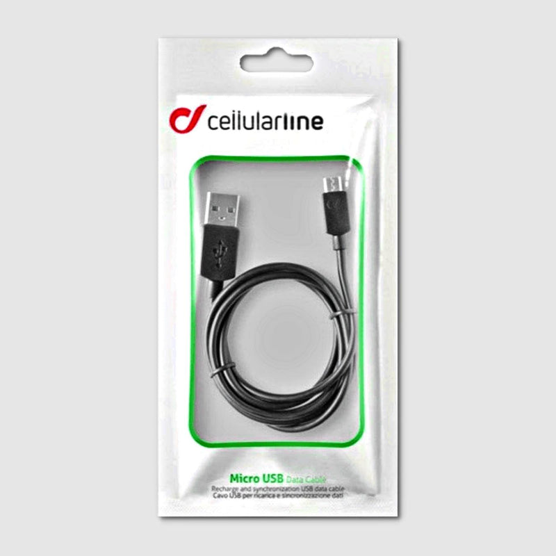 CellularLine USB 2.0 Micro USB-Anschluss, schwarz 1m - mydeel