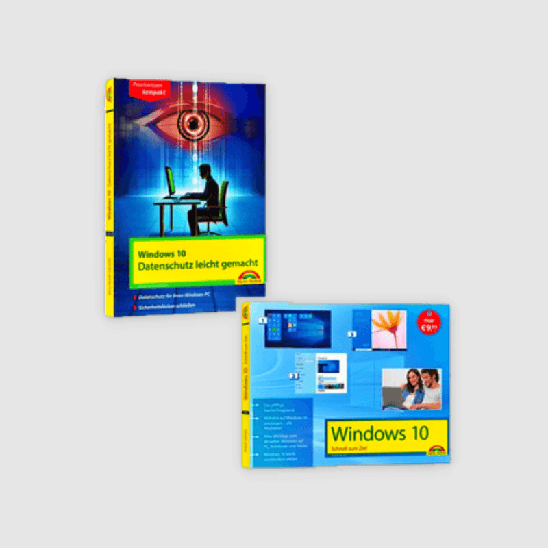 Windows 10 Grundlagen & Sicherheit - Buchpaket (2 Bücher) - mydeel