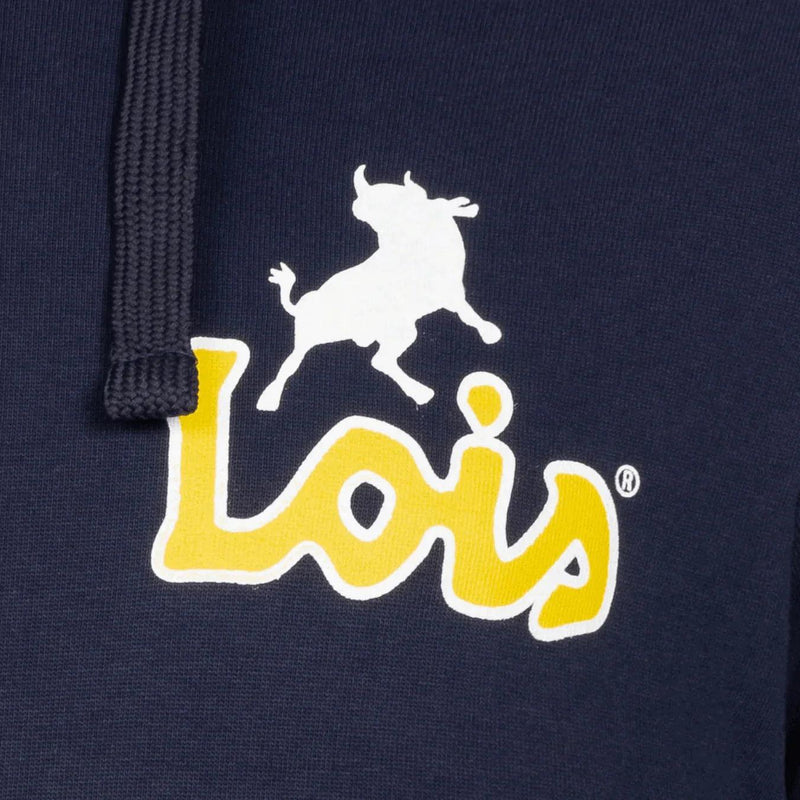 Lois Jeans Herren Kapuzen Sweatshirt Navy - mydeel